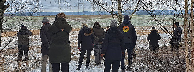 Med KOF till Bjuv och Åvarp i januari 2021, foto Totta Sandberg