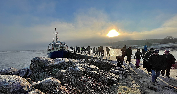 Annandagsvandring på Hallands Väderö, foto Thomas Wallin